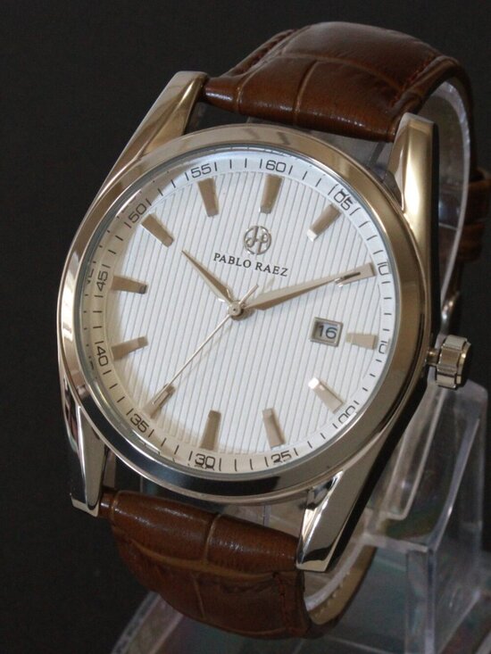 Pablo Raez Other - Men's Contemporary Dress Textured Dial Raised Indices Date Complication 41mm